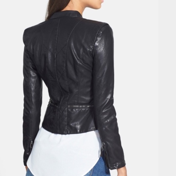 SOLD!!!!! Blank nyc vegan leather feminine jacket - Picture 6 of 6